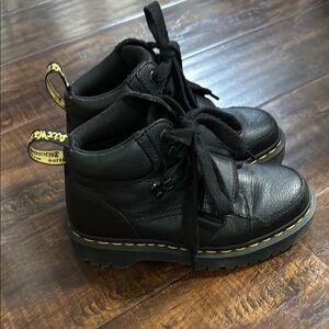 Dr. Martens Zuma II Black Ankle Boots with Chunky Sole